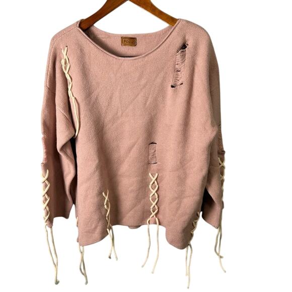 POL Women’s Luxe Distressed Sweater sz M Super Soft NWOT # H600-A - Picture 2 of 13